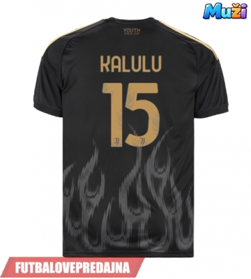 Lacne Muži Futbalové dres Juventus Pierre Kalulu #15 2026-27 Krátky Rukáv - Tretina